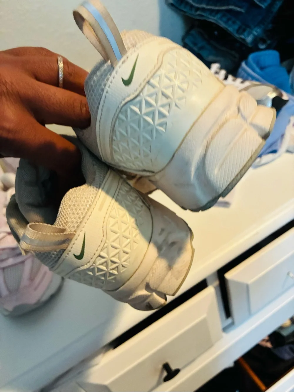 Nike Kids Cream/Tan Mesh Athletic Sneakers
